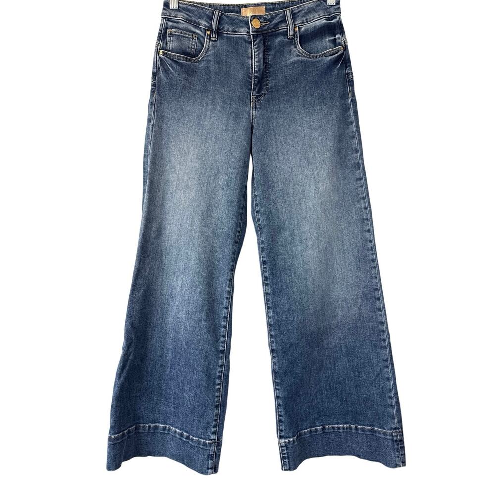 Kut From The Kloth MAYA High Rise Fab Ab Wide Leg Jeans Size 2 *EUC